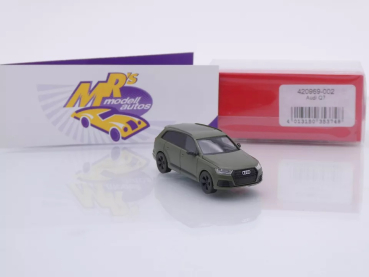 Preview: Herpa 420969-002 # Audi Q7 SUV " mattolivegrün / Bundeswehr " 1:87