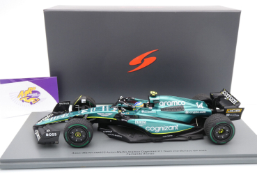 Preview: Spark 18S900 # Aston Martin AMR23 F1 #14 Monaco GP 2023 " Fernando Alonso " 1:18