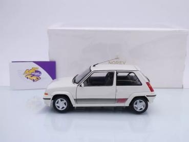 Preview: Norev 185206 # Renault R5 GT Turbo Phase 2 Baujahr 1989 " pandaweiß " 1:18
