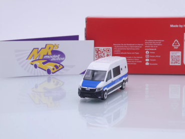 Herpa 098021 # MAN TGE Kasten HD Gefangenentransporter weiß-blau " Justiz " 1:87