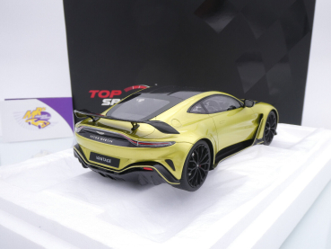 Preview: Top Speed TS0453 # Aston Martin V12 Vantage Baujahr 2022 " gelbmetallic " 1:18