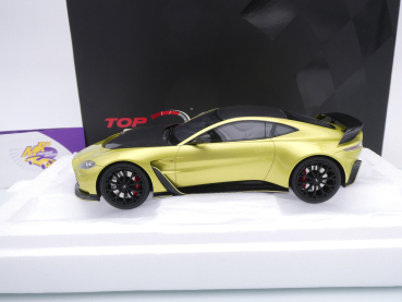 Preview: Top Speed TS0453 # Aston Martin V12 Vantage Baujahr 2022 " gelbmetallic " 1:18