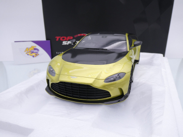Preview: Top Speed TS0453 # Aston Martin V12 Vantage Baujahr 2022 " gelbmetallic " 1:18