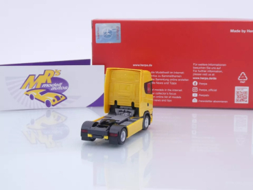 Preview: Herpa 306768-005 # Scania CS20 HD 2-achs Zugmaschine " ginstergelb " 1:87