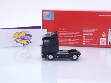 Preview: Herpa 310192-002 # Scania CS20 ND 2-achs Zugmaschine " schwarz " 1:87
