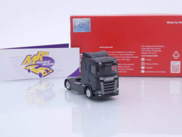 Preview: Herpa 310192-002 # Scania CS20 ND 2-achs Zugmaschine " schwarz " 1:87