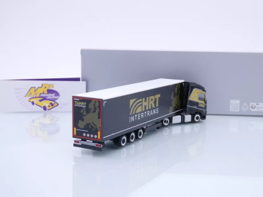 Preview: Herpa 957076 # Volvo FH Gl. XL Gardinenplanen-Sattelzug " HRT Intertrans " 1:87