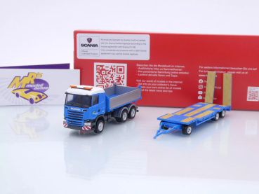 Herpa 316576 # Scania R'13 Baukipper mit TU3-Anhänger " Felbermayr " 1:87