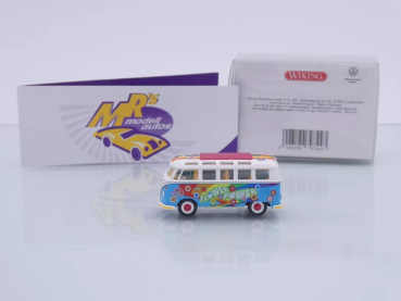 Preview: Wiking 0797 44 # VW T1b Sambabus Baujahr 1963-67 " Flower Power " 1:87