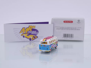 Preview: Wiking 0797 44 # VW T1b Sambabus Baujahr 1963-67 " Flower Power " 1:87