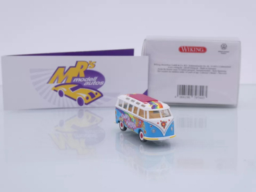 Preview: Wiking 0797 44 # VW T1b Sambabus Baujahr 1963-67 " Flower Power " 1:87