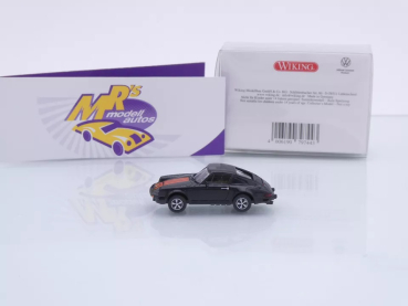 Preview: Wiking 0161 03 # Porsche 911 SC Coupe Baujahr 1978-84 " schwarz-orange " 1:87