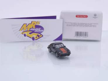 Preview: Wiking 0161 03 # Porsche 911 SC Coupe Baujahr 1978-84 " schwarz-orange " 1:87