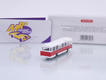 Preview: Wiking 0970 08 # Mercedes-Benz O 305 Stadtbus Baujahr 1969-85 " weiß-rot " 1:160