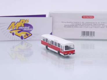 Preview: Wiking 0970 08 # Mercedes-Benz O 305 Stadtbus Baujahr 1969-85 " weiß-rot " 1:160