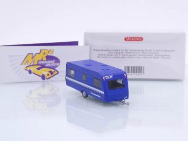 Preview: Wiking 0092 04 # Wohnwagen Dethleffs 530 1993-96 " THW Trinkwasserlabor " 1:87