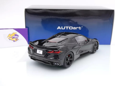 Preview: AUTOart 71280 # Chevrolet Corvette C8 Stingray Baujahr 2020 " Black / schwarz " 1:18