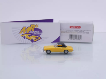 Preview: Wiking 0187 48 # BMW 1600 GT Cabriolet Baujahr 1967-68 " gelb-schwarz " 1:87