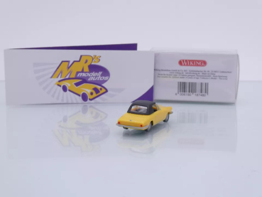 Preview: Wiking 0187 48 # BMW 1600 GT Cabriolet Baujahr 1967-68 " gelb-schwarz " 1:87