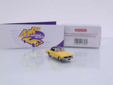 Preview: Wiking 0187 48 # BMW 1600 GT Cabriolet Baujahr 1967-68 " gelb-schwarz " 1:87