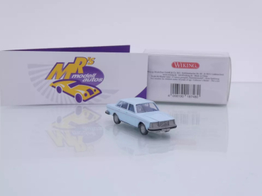 Preview: Wiking 0264 08 # Volvo 264 GLE Limousine Baujahr 1976-78 " weißblau " 1:87