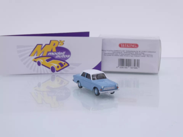 Preview: Wiking 0202 04 # Ford Taunus 12M Baujahr 1962-66 " pastellblau-weiß " 1:87