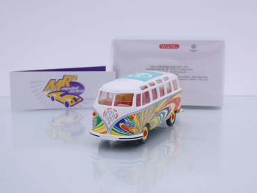 Wiking 0765 02 # Volkswagen VW T1 Sambabus Baujahr 1960-63 " Flower Power " 1:40