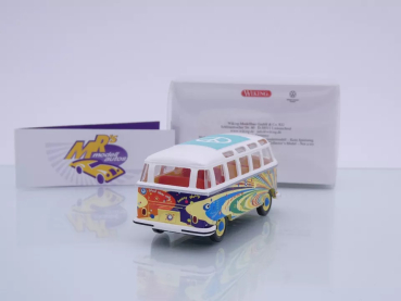 Preview: Wiking 0765 02 # Volkswagen VW T1 Sambabus Baujahr 1960-63 " Flower Power " 1:40