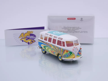 Preview: Wiking 0765 02 # Volkswagen VW T1 Sambabus Baujahr 1960-63 " Flower Power " 1:40