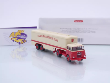 Preview: Wiking 0513 29 # MAN Pausbacke Koffersattelzug " Hamburger Spedition " 1:87
