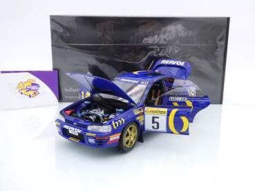 Preview: Kyosho 08962B # Subaru Impreza #5 Rallye Monte Carlo 1995 " Carlos Sainz " 1:18