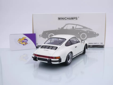 Preview: Minichamps 100063024 # Porsche 911 Carrera 3,2 Coupe Baujahr 1983 " weiß " 1:18