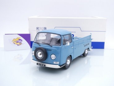 Solido S1809403 # Volkswagen VW T2 Pritsche / Pick-Up Baujahr 1968 " petrolblau " 1:18