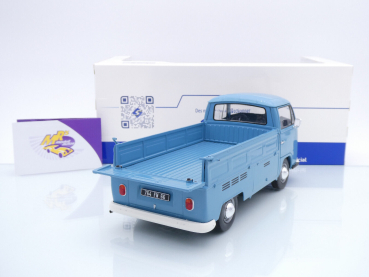 Preview: Solido S1809403 # Volkswagen VW T2 Pritsche / Pick-Up Baujahr 1968 " petrolblau " 1:18