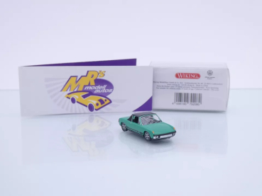 Preview: Wiking 0792 08 # VW Porsche 914 Baujahr 1969-76 " leuchtgrün-schwarz " 1:87