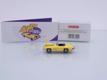 Preview: Wiking 0831 09 # Mercedes Benz 300 SL Roadster Baujahr 1957-63 " hellgelb " 1:87