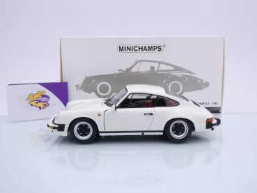 Preview: Minichamps 100063024 # Porsche 911 Carrera 3,2 Coupe Baujahr 1983 " weiß " 1:18