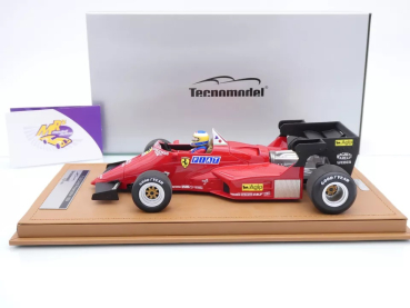 Preview: Tecnomodel TM18-316C # Ferrari 126 C4-M2 F1 Presentation 1984 " Michele Alboreto " 1:18