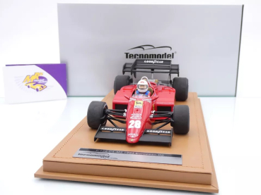 Preview: Tecnomodel TM18-316A # Ferrari 126 C4-M2 F1 European GP 1984 " Rene Arnoux " 1:18