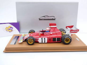 Preview: Tecnomodel TM18-313B # Ferrari F. 312 B3 F1 German GP 1974 " C. Regazzoni " 1:18