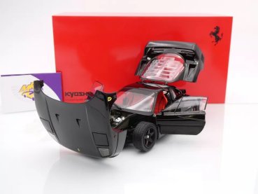 Preview: Kyosho 08416BK # Ferrari F40 Supersportwagen Baujahr 1987 " schwarz " 1:18