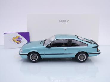 Preview: Norev 183643 # Opel Monza 2.5 E Coupe Baujahr 1983 " beryllgrünmetallic " 1:18