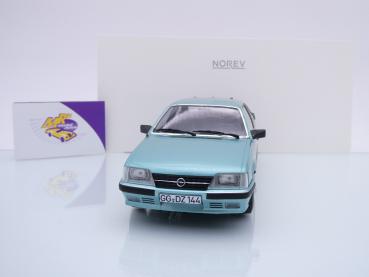 Preview: Norev 183643 # Opel Monza 2.5 E Coupe Baujahr 1983 " beryllgrünmetallic " 1:18