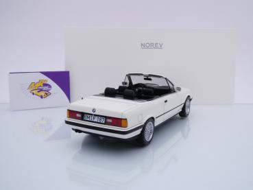 Preview: Norev 183213 # BMW 325i Cabriolet E30 Baujahr 1991 " weiß " 1:18