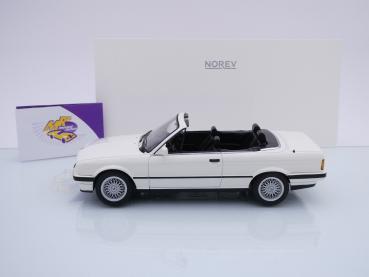 Preview: Norev 183213 # BMW 325i Cabriolet E30 Baujahr 1991 " weiß " 1:18