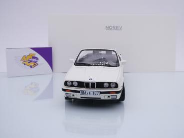 Preview: Norev 183213 # BMW 325i Cabriolet E30 Baujahr 1991 " weiß " 1:18