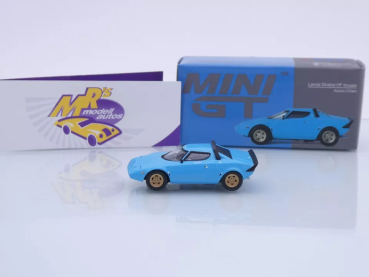 Preview: TSM MINI GT MGT00624-L # Lancia Stratos HF Stradale LHD " Azzuro Chiaro " 1:64