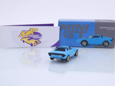 Preview: TSM MINI GT MGT00624-L # Lancia Stratos HF Stradale LHD " Azzuro Chiaro " 1:64