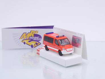 Busch 53451 # Mercedes-Benz Sprinter Halbbus 2018 " Feuerwehr Münster " 1:87