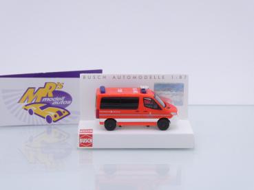 Preview: Busch 53451 # Mercedes-Benz Sprinter Halbbus 2018 " Feuerwehr Münster " 1:87